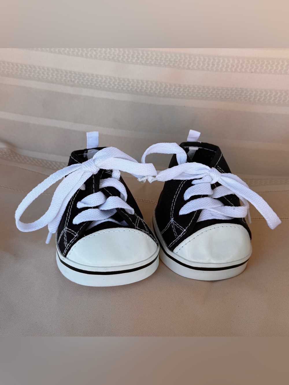 Build-A-Bear Black and White Converse Sneakers Shoes